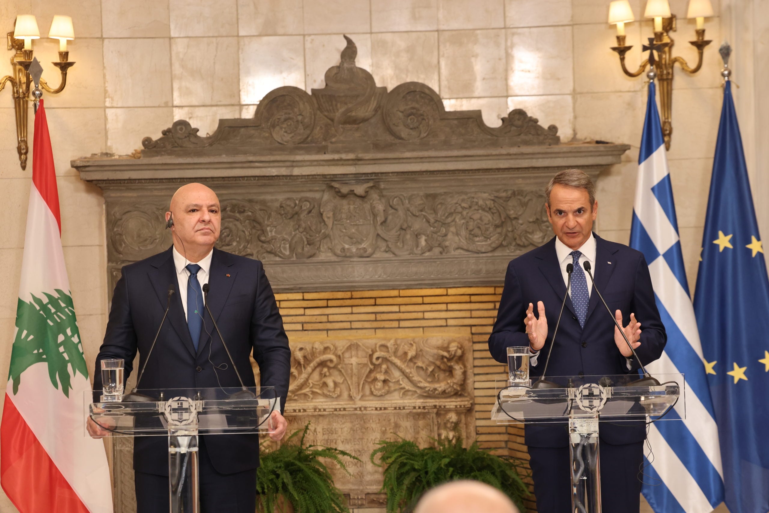 Μητσοτάκης στον Πρόεδρο του Λιβάνου: Η Ελλάδα δηλώνει παρούσα στην προσπάθεια ανοικοδόμησης