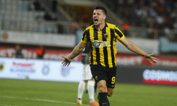 ΑΕΚ – ΟΦΗ: Γκολ του Γιόβιτς για το 1-0 στον τελικό του Super Cup