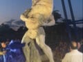 Το επιβλητικό άγαλμα του Τίτορμου, «φύλακας» στο γήπεδο του Παναιτωλικού – Έγιναν τα αποκαλυπτήρια από τους Αγρινιώτες