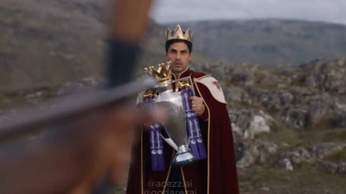 Η μάχη για το τρόπαιο στην Premier League αλά Game of Thrones – Το AI video με το κυνηγητό στον Αρτέτα 1 Η μάχη για το τρόπαιο στην Premier League αλά Game of Thrones – Το AI video με το κυνηγητό στον Αρτέτα