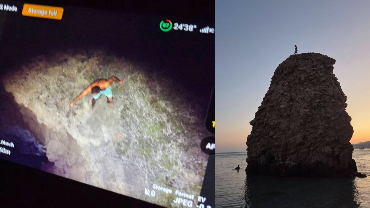 Μήλος: Οι εικόνες από τον απεγκλωβισμό 33χρονου τουρίστα από βράχο 20 μέτρων στη Φυριπλάκα 4 Μήλος: Οι εικόνες από τον απεγκλωβισμό 33χρονου τουρίστα από βράχο 20 μέτρων στη Φυριπλάκα