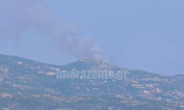 Φωτιά στη Ζάκυνθο στην περιοχή Ελιές: Μήνυμα 112 για ετοιμότητα, βελτιωμένη εικόνα στον Μαραθιά