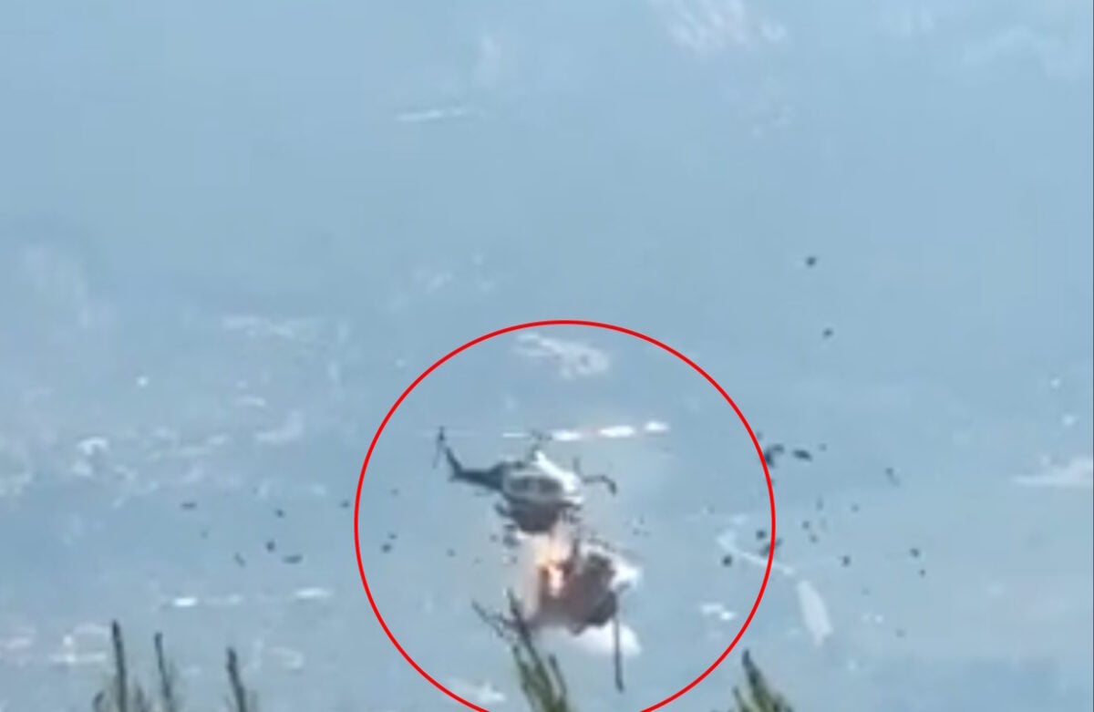 Φωτιά στην Ψάθα: Βίντεο ντοκουμέντο από τη σύγκρουση των δύο Bell