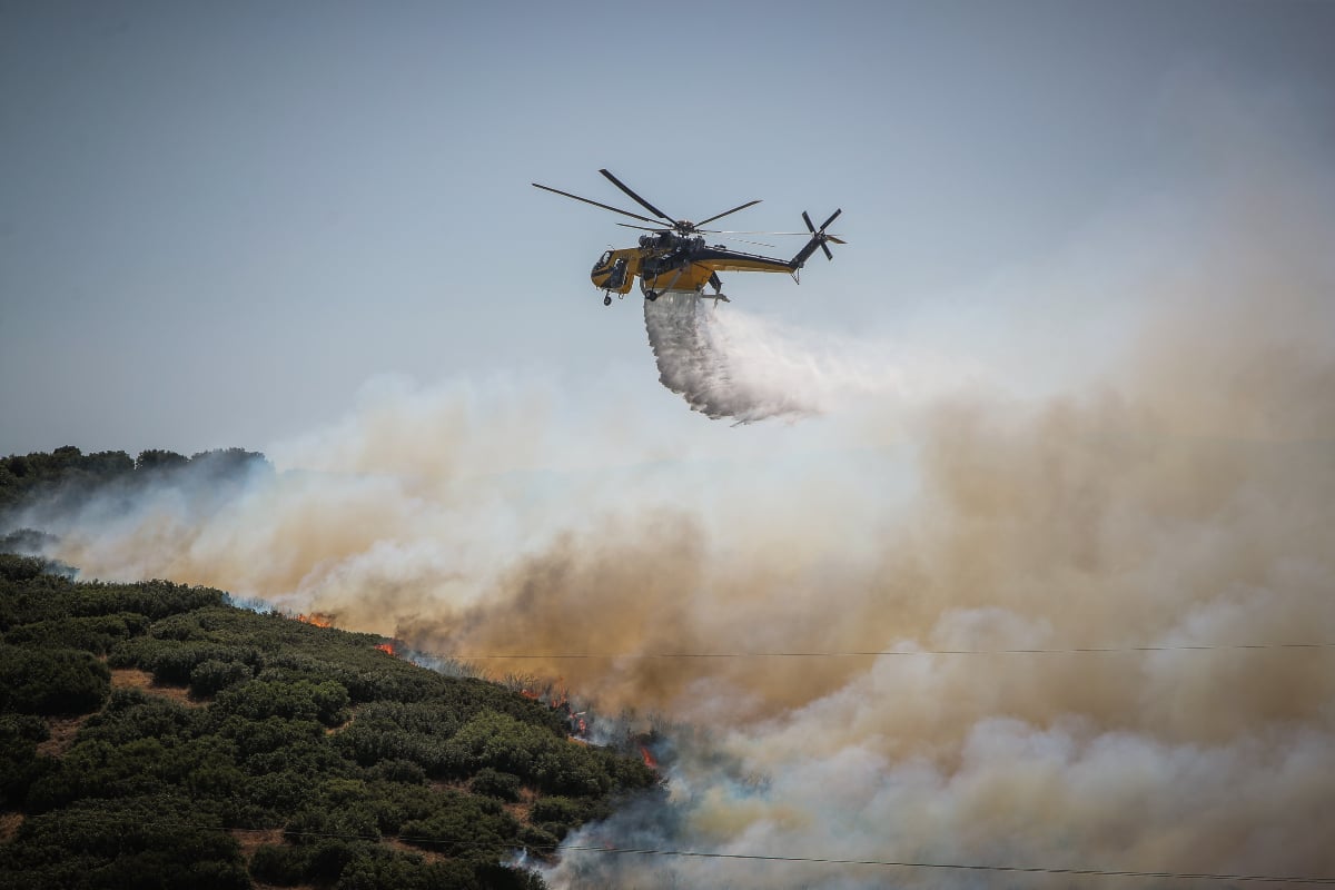 Πολύ υψηλός κίνδυνος πυρκαγιάς αύριο σε Αττική, Εύβοια και Χίο