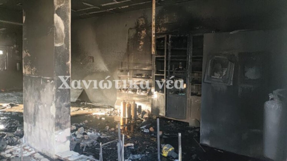 Τραγωδία στα Χανιά: Πέθανε ο 77χρονος βαριά εγκαυματίας από τη φωτιά σε αποθήκη βιοτεχνίας μετά από 13 ημέρες