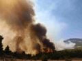 Πύρινος ανεμοστρόβιλος στη φωτιά στο Κανδήλι Μεγάρων: βίντεο