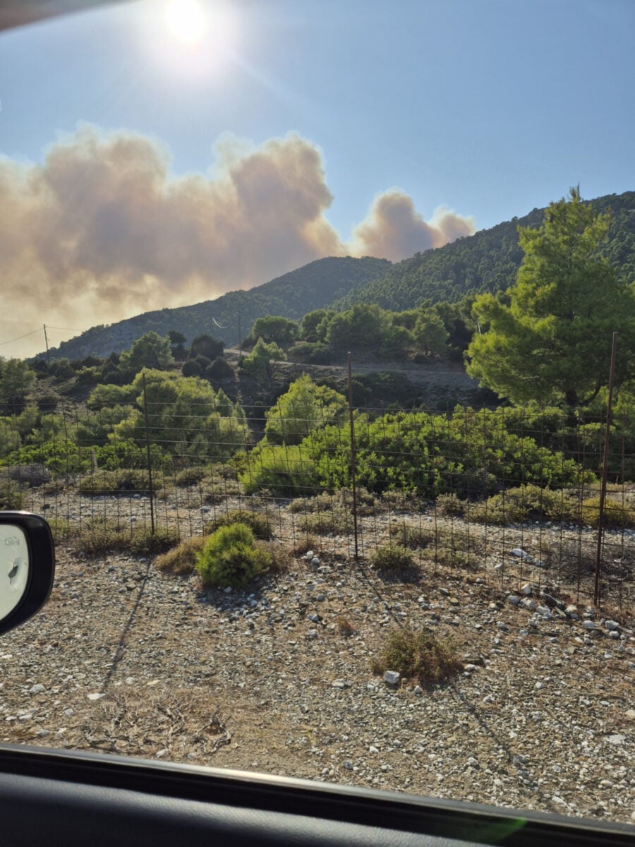 Φωτιά σε δάσος στη Σκύρο: Ενισχύθηκαν οι δυνάμεις, εκκενώθηκαν 2 οικισμοί 8 Φωτιά στη Σκύρο