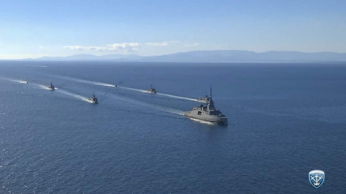 Η φρεγάτα «Κίμων» στον Ναύσταθμο Σαλαμίνας