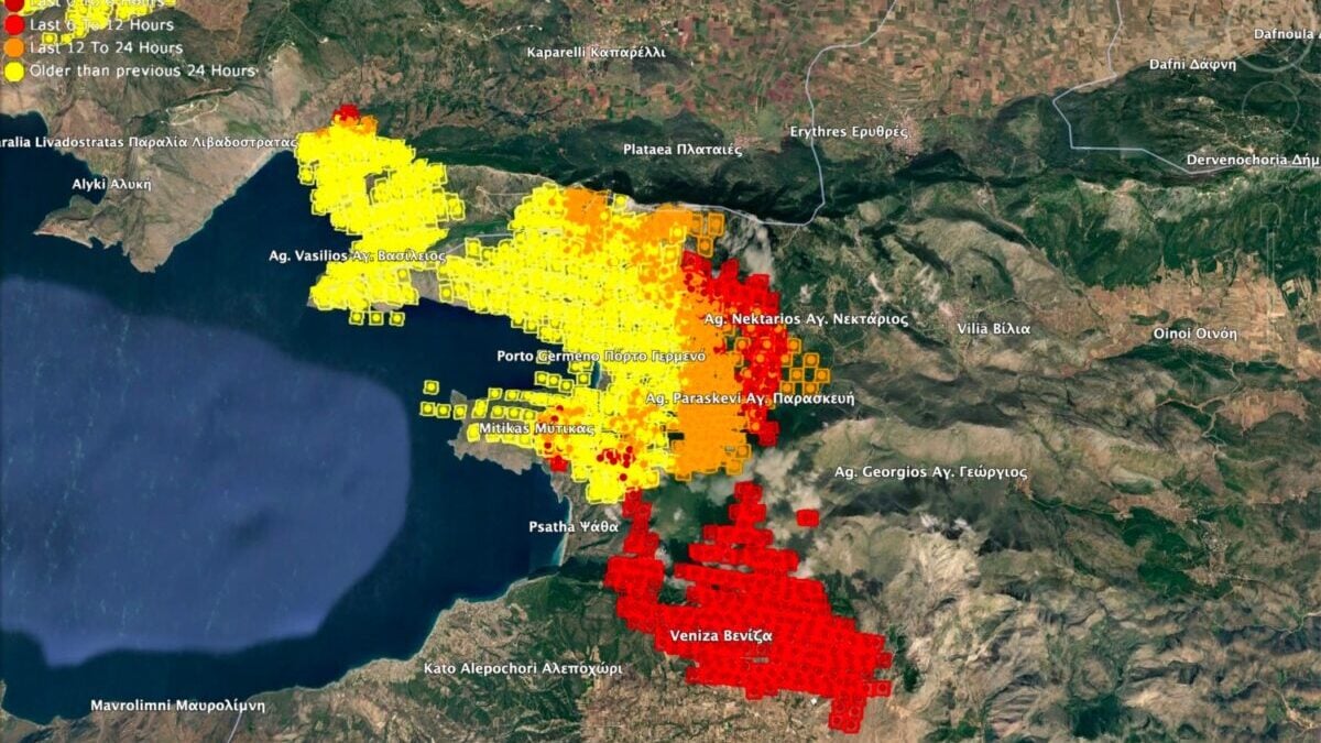 Φωτιά σε Αττική και Βοιωτία: Πάνω από 100.000 καμένα στρέμματα από τη megafire, αγώνας δρόμου να σωθούν περιουσίες 1 Φωτιά σε Αττική και Βοιωτία: Πάνω από 100.000 καμένα στρέμματα από τη megafire, αγώνας δρόμου να σωθούν περιουσίες
