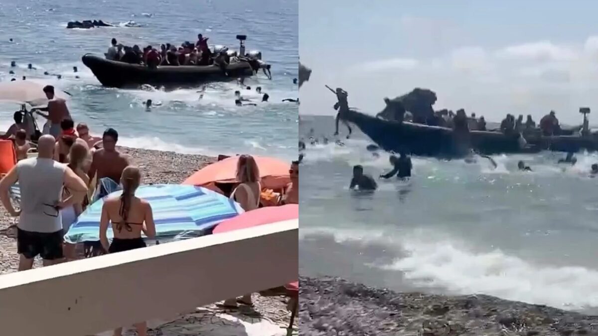 Ισπανία: Τουλάχιστον 60 μετανάστες αποβιβάστηκαν σε παραλία με εκατοντάδες λουόμενους – ΒΙΝΤΕΟ 3 Ισπανία: Τουλάχιστον 60 μετανάστες αποβιβάστηκαν σε παραλία με εκατοντάδες λουόμενους – ΒΙΝΤΕΟ