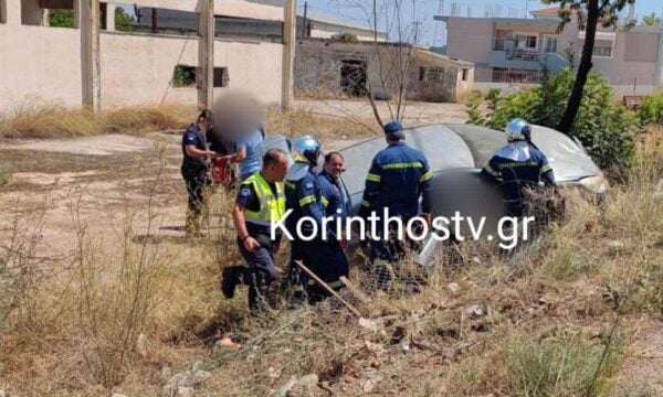 Κόρινθος: 4 τραυματίες σε τροχαίο – Αυτοκίνητο βγήκε από την πορεία του και ανατράπηκε