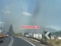 Φωτιά στον Σολομό Κορινθίας: Σηκώθηκαν 2 αεροσκάφη, προβλήματα στην κυκλοφορία των οχημάτων