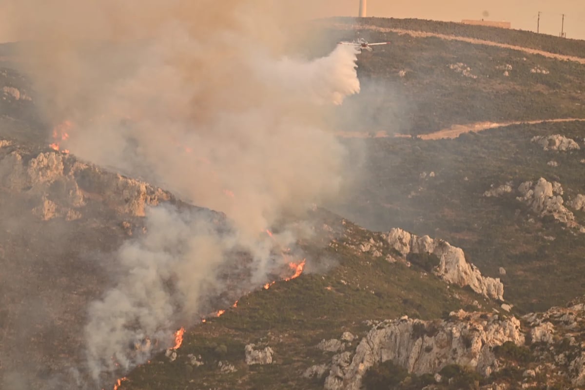 Φωτιά στην Κω, στην περιοχή Πυλί – Σηκώθηκαν εναέρια μέσα