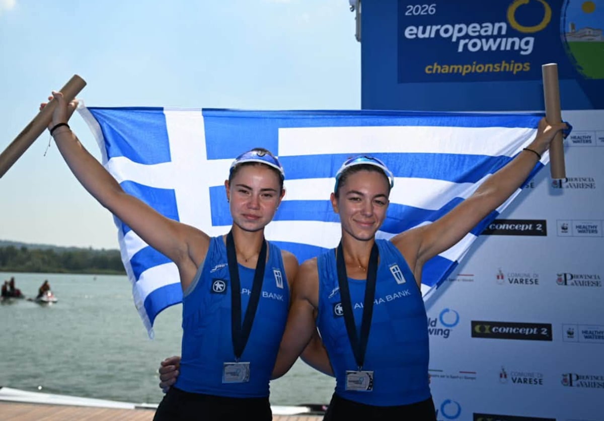 Γαβριέλα Λιόλιου και Λίλα Μουρατίδου κατέκτησαν το ασημένιο μετάλλιο στο διπλό σκιφ στο ευρωπαϊκό πρωτάθλημα κωπηλασίας