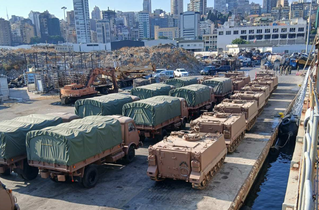 Η Ελλάδα παρέδωσε στρατιωτικό υλικό στις Ένοπλες Δυνάμεις του Λιβάνου