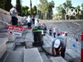 Παναθηναϊκό Στάδιο: Άρχισαν οι εργασίες για τον καθαρισμό των μαρμάρων