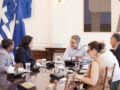 Συνάντηση Κυριάκου Μητσοτάκη με την υποψήφια για τη θέση του Γενικού Γραμματέα του ΟΗΕ, Κάρολιν Ροντρίγκες