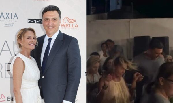 Τζένη Μπαλατσινού – Βασίλης Κικίλιας: Βίντεο από χορό σε γλέντι στην Πάτμο