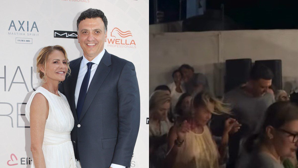 Τζένη Μπαλατσινού – Βασίλης Κικίλιας: Βίντεο από χορό σε γλέντι στην Πάτμο