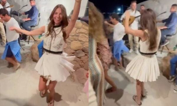 Ηλιάνα Παπαγεωργίου σε πανηγύρι της Πάτμου: Χόρεψε με τον κόσμο (Βίντεο)
