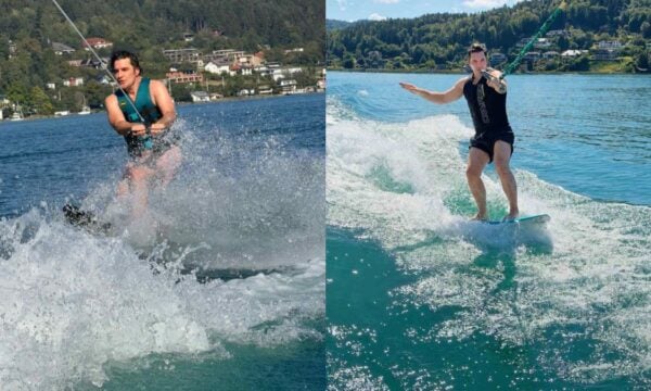 Χριστόφορος Παπακαλιάτης: Ανέβηκε στο wakeboard και παρέμεινε όρθιος – «Όσο κρατήσει!» (φωτογραφίες & βίντεο)