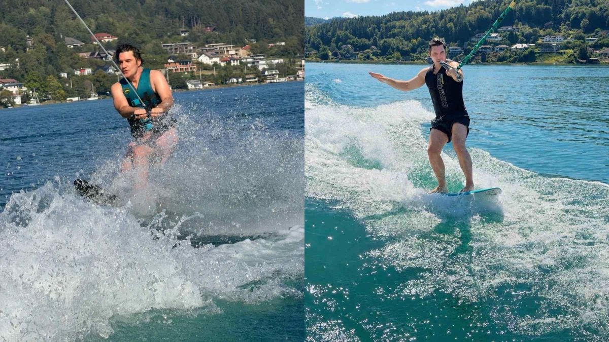 Χριστόφορος Παπακαλιάτης: Ανέβηκε στο wakeboard και παρέμεινε όρθιος – «Όσο κρατήσει!» (φωτογραφίες & βίντεο)