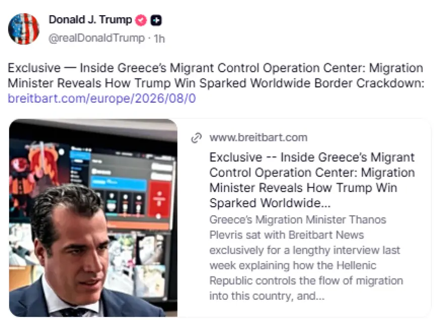 Τραμπ αναρτά Θάνο Πλεύρη στο Truth Social – φωτογραφία 7 Τραμπ αναρτά Θάνο Πλεύρη στο Truth Social – φωτογραφία
