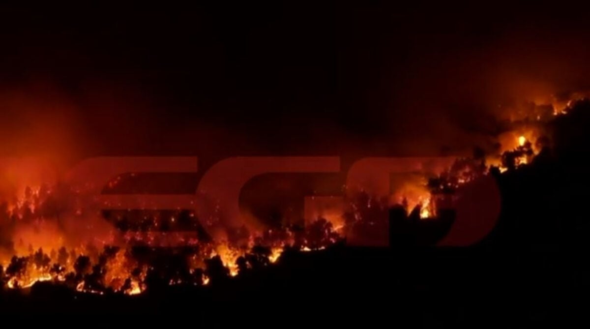 Φωτιά στο Πόρτο Γερμενό: Εικόνες καταστροφής από drone – Το πύρινο μέτωπο σε μήκος πολλών χιλιομέτρων