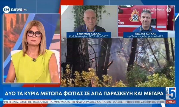 11 συλλήψεις για τις πυρκαγιές το τελευταίο 24ωρο – Ευθύμιος Λέκκας, Κώστας Τσίγκας