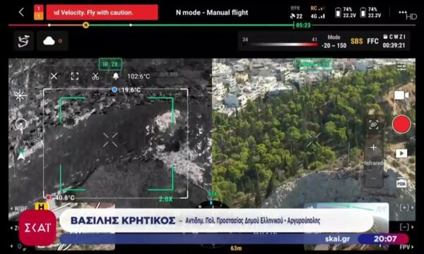 Ακραίος κίνδυνος πυρκαγιών και αύριο – Επί ποδός οι Αρχές – Άνεμοι έως και 9 μποφόρ τις επόμενες ημέρες