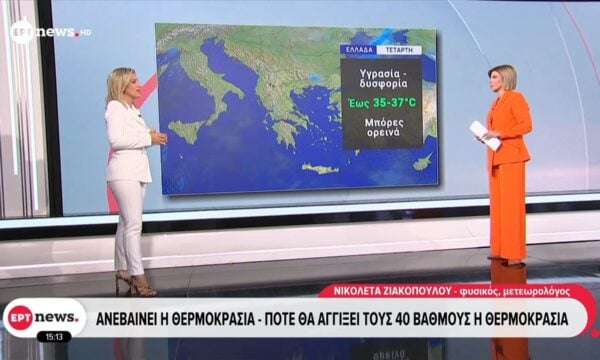 Ανεβαίνει η θερμοκρασία – Πότε θα αγγίξει τους 40 βαθμούς η θερμοκρασία