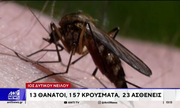 Ανησυχητικά είναι τα τελευταία επιδημιολογικά στοιχεία για τον ιό του Δυτικού Νείλου