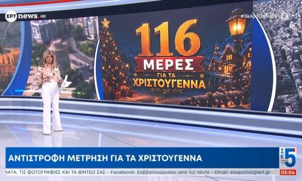 Αντρίστροφη μέτρηση για τα Χριστούγεννα