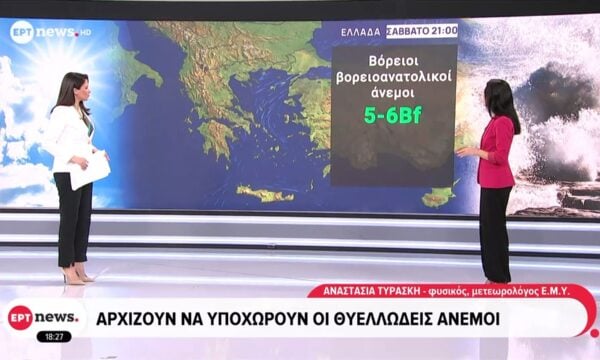 Αρχίζουν να υποχωρούν οι θυελλώδεις άνεμοι – Αναστασία Τυράσκη, μετεωρολόγος