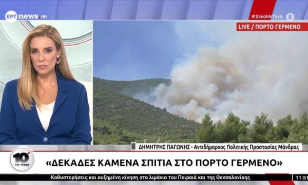 Δ. Παγώνης, Αντιδήμαρχος Πολιτικής Προστασίας Μάδρας: «Δεκάδες καμένα σπίτια στο Πόρτο Γερμενό»