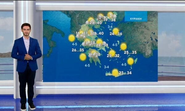 Δελτίο καιρού στις 20:00 – 21-08-2026