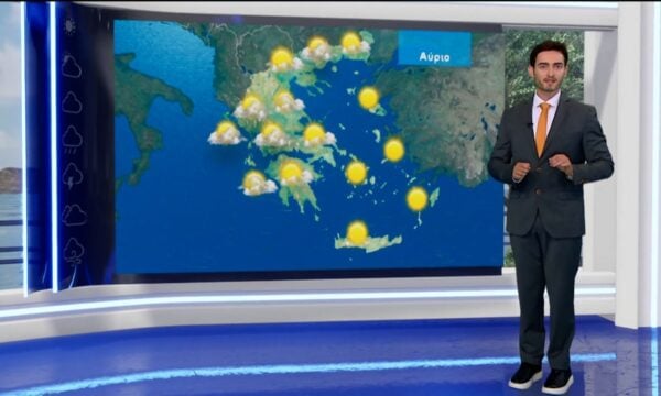 Δελτίο καιρού στις 20:00 – 25-08-2026