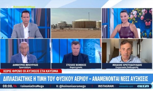 Διπλασιάστηκε η τιμή του φυσικού αερίου – Αναμένονται και νέες αυξήσεις