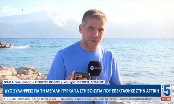 Δύο συλλήψεις για τη μεγάλη πυρκαγιά στη Βοιωτία που επεκτάθηκε στην Αττική