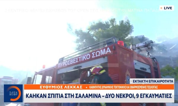 Ε.Λέκκας: «Πρέπει να παίρνουμε τα μέτρα μας.Δεν γίνεται να περιμένουμε τα πάντα από τους πυροσβέστες»