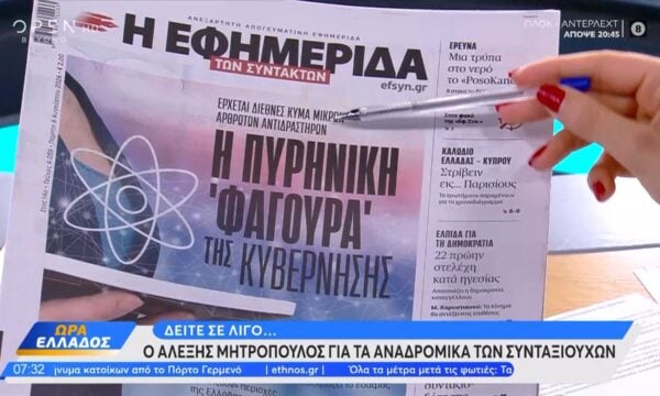 Εφημερίδες 06/08/2026: Τα πρωτοσέλιδα