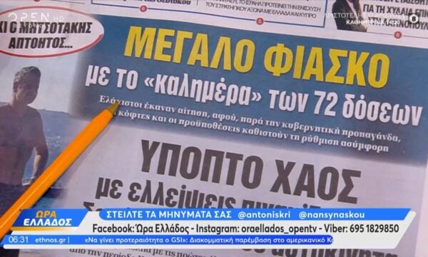 Εφημερίδες 13/08/2026: Τα πρωτοσέλιδα
