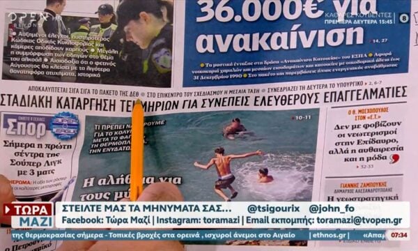 Εφημερίδες 22/08/2026: Τα πρωτοσέλιδα