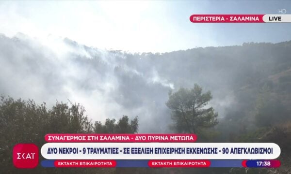 Εκπρόσωπος Πυροσβεστών για Σαλαμίνα: Βελτιωμένη η κατάσταση, οι συνάδελφοι θα τα καταφέρουν σύντομα