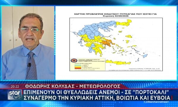 Επιμένουν οι θυελλώδεις άνεμοι – Θοδωρής Κολυδάς, μετεωρολόγος