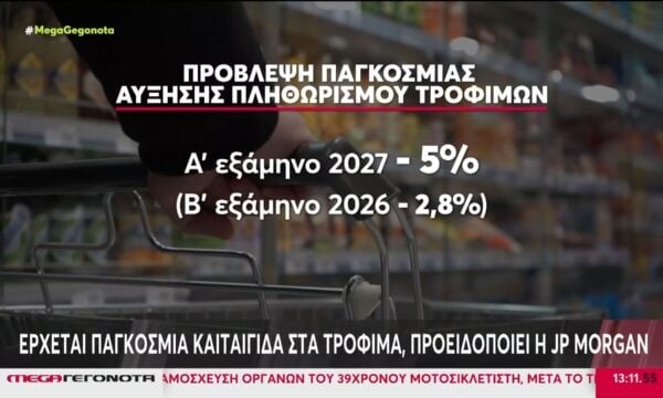 Έρχεται παγκόσμια “καταιγίδα” στα τρόφιμα