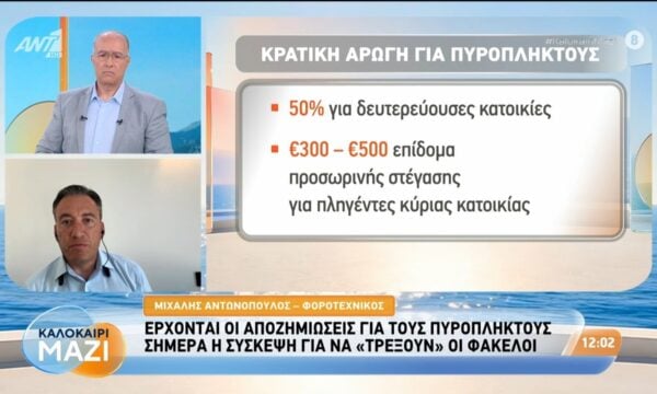 Έρχονται οι αποζημιώσεις για τους πυρόπληκτους – Καλοκαίρι Μαζί – 03/08/2026
