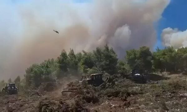 Φωτιά στη Δυτική Αττική: Στη μάχη με τις φλόγες και οι ένοπλες δυνάμεις