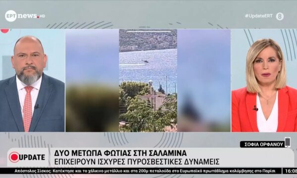 Φωτιά στη Σαλαμίνα: Ο Δήμαρχος, Γιώργος Παναγόπουλος, στο ΕΡΤnews