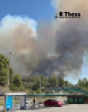 Φωτιά στη Σίβηρη Χαλκιδικής